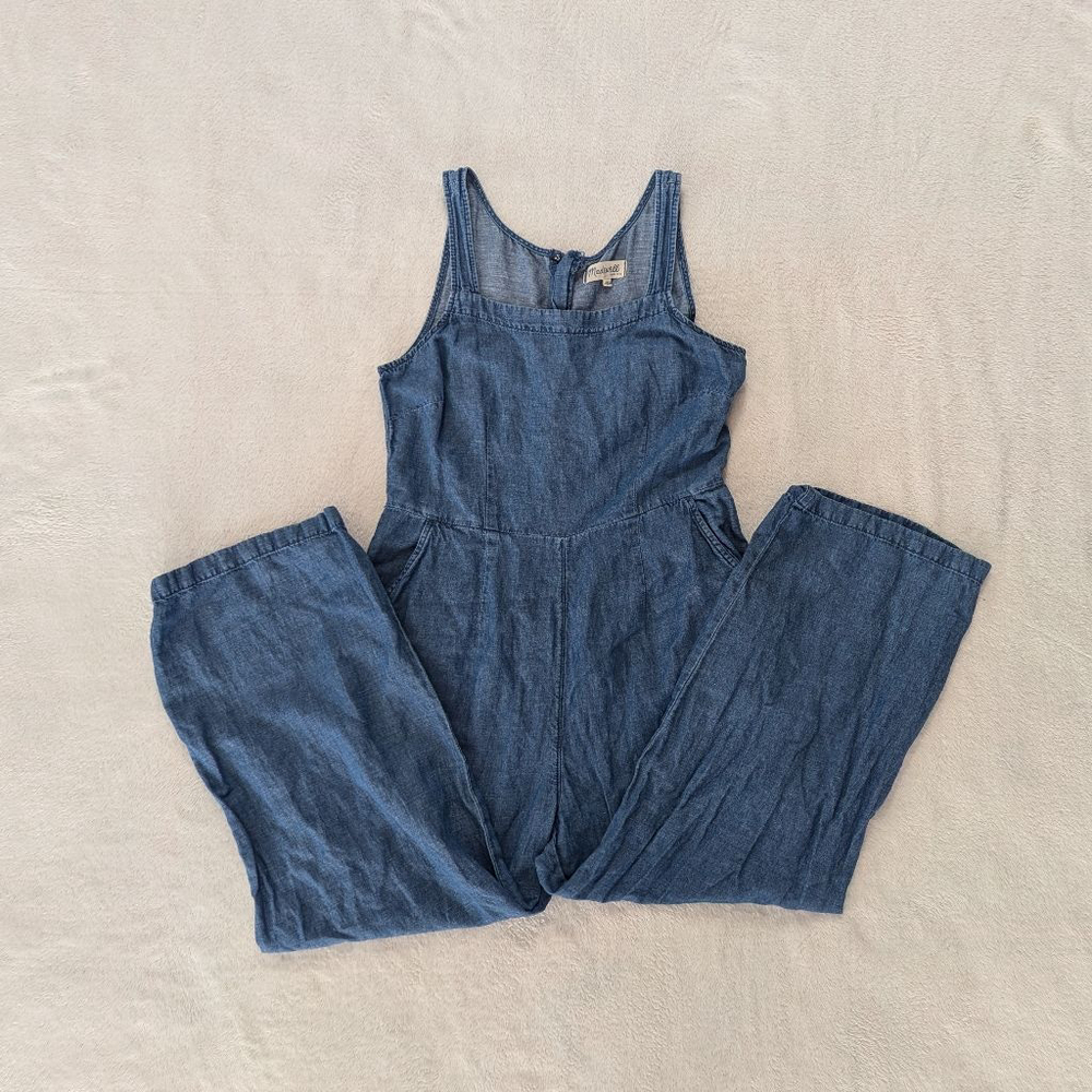 Madewell Light Denim Blue Jumpsuit Size 4 - Picture 4 of 11